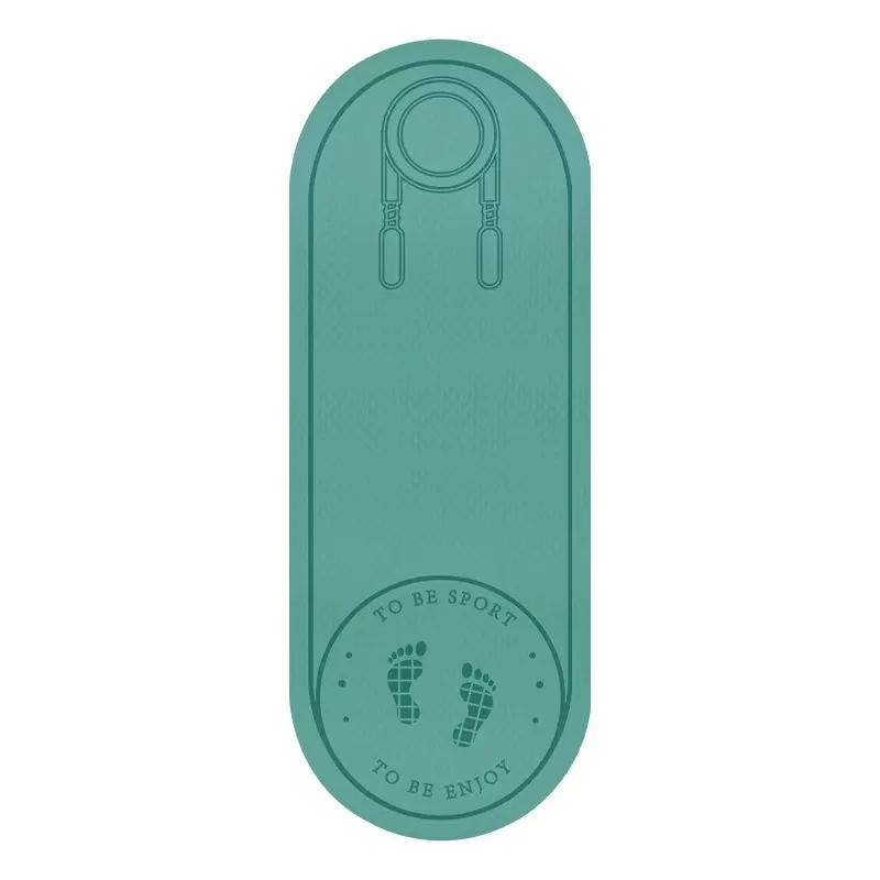 TPE Skipping Rope Mat Sound Insulation Shock-absorbing Mat Indoor Fitness Skipping Rope Silent Thickened Rubber Anti-slip