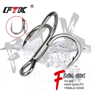 FTK Fishing Hook Baitholder Wobblers Gig Fly Tying Treble Hook