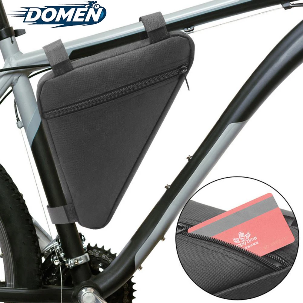 DOMEN Bicycle Bag Triangle Bike Frame Front Tube Waterproof Bike Top Tube Storage Accessories