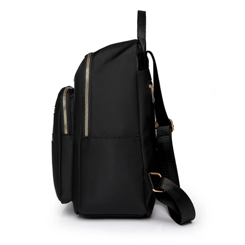 Women's Backpack Solid Color Large Capacity Travel Bag Student Schoolbag Fashion High Appearance Level Backpack Wholesale
