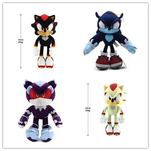 30-40Cm 뜨거운 판매 슈퍼 소닉 고슴도치 Mephiles 부드러운 인형 봉제 인형 게임 애니메이션 꼬리 홈 장식 Pendent 플러시 아이 장난감
