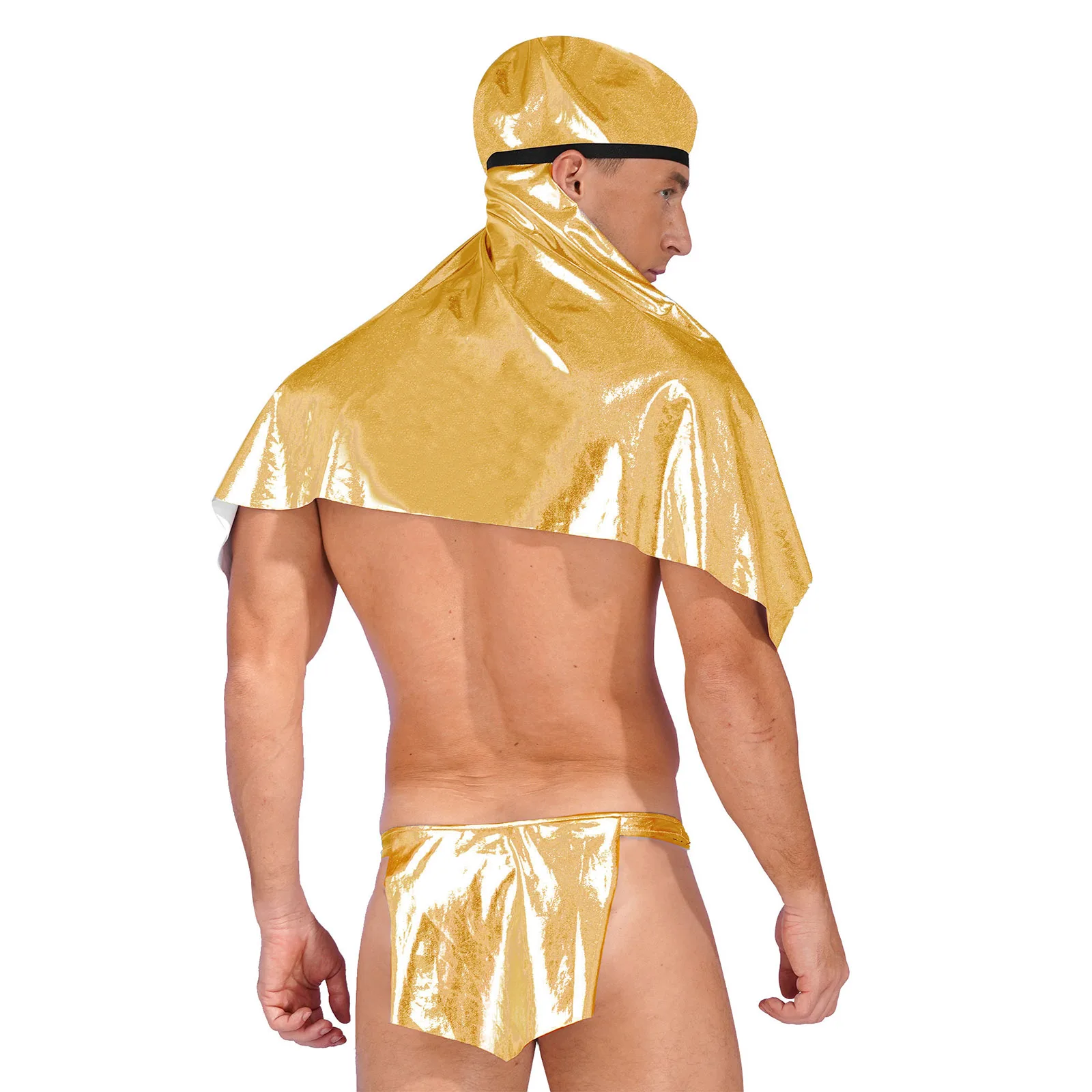 Halloween Cosplay Costumes Mens Ancient Egypt Egyptian Pharaoh Tutankhamun King Costume for Theme Party Dress Up Sexy Lingerie