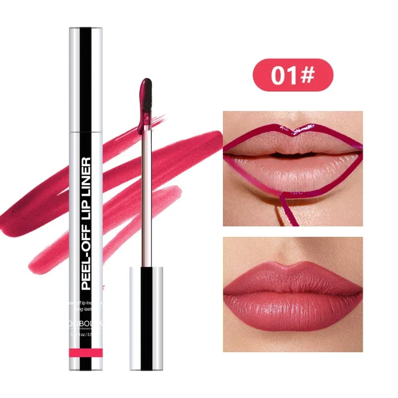 Lip Liner Peel Off Waterproof Long Lasting Liquid Non-Stick Stain Transfer-proof