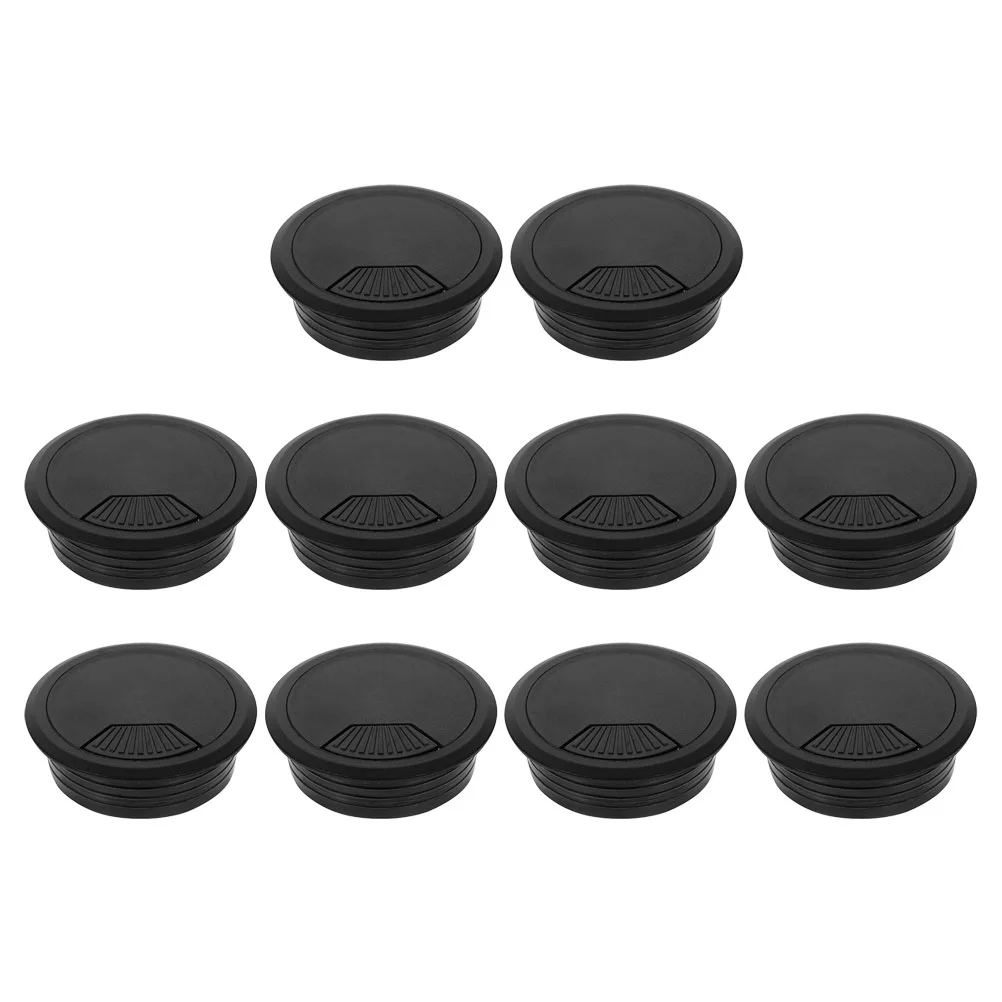 

10pcs Desk Wire Grommets Cable Hole Cover Computer Table Wire Hole Covers Wire Organizer