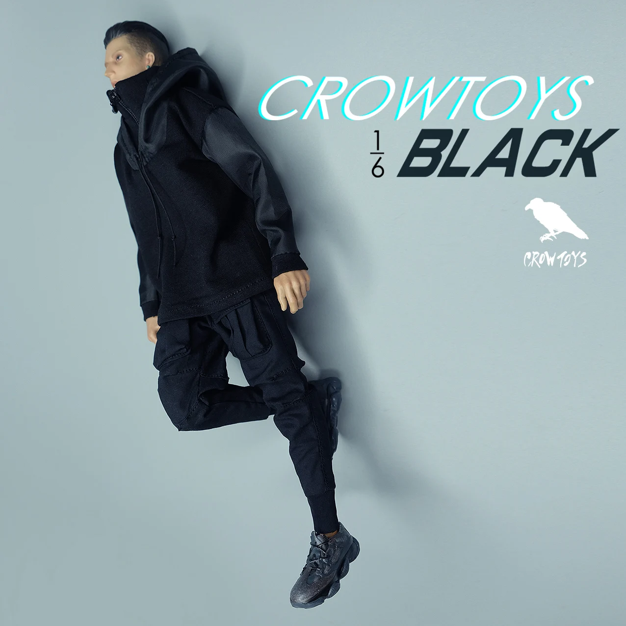 

CROW DH TOYS 1/6 scale male doll splicing black coat big pocket pants for 12 inch TBLeague M33 action Body model doll BJD