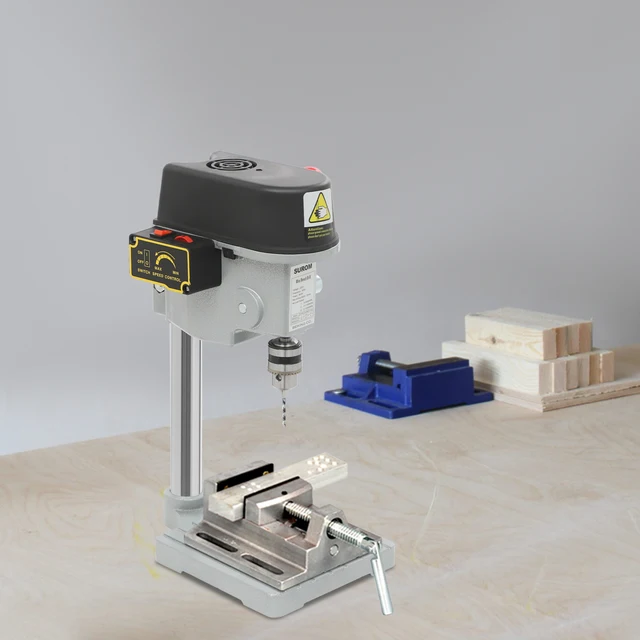 ARROWMAX Mini perceuse électrique 15 en 1 avec presse d'établi, sans
