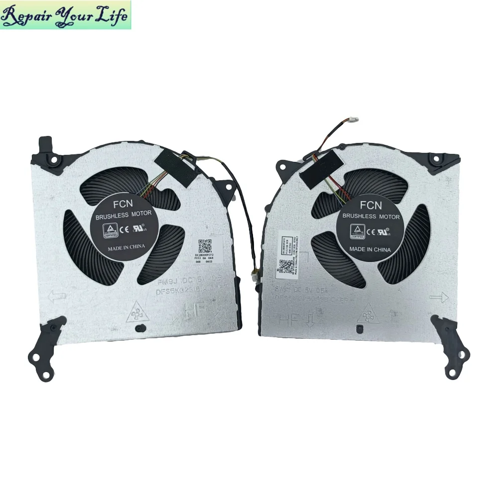 Ventilador de Refrigeração para Lenovo Legion 517arh05h 17imh05h 17imh05 82gn 81y8 82b3 Fit 5f10s13915 5f10s13916 Bapa0909r5hy004 Novo
