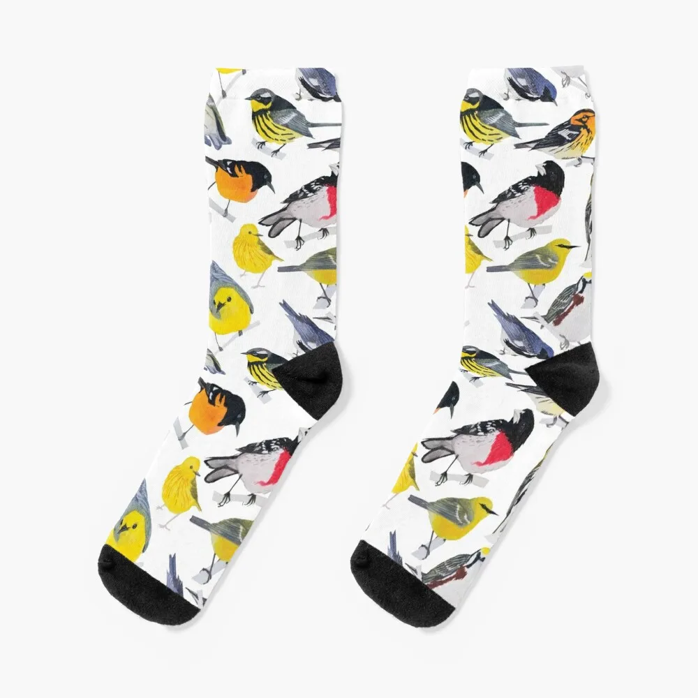 

Springtime Birds Socks designer ankle Non-slip shoes Boy Child Socks Women's