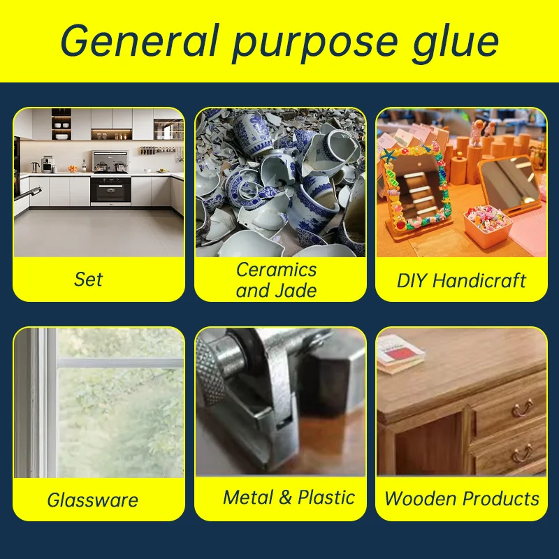 Repair Glue High Strength Oily Super Strong Multi-functional Adhesive Plastic Glass Wood Metal Ceramic Handcrafts