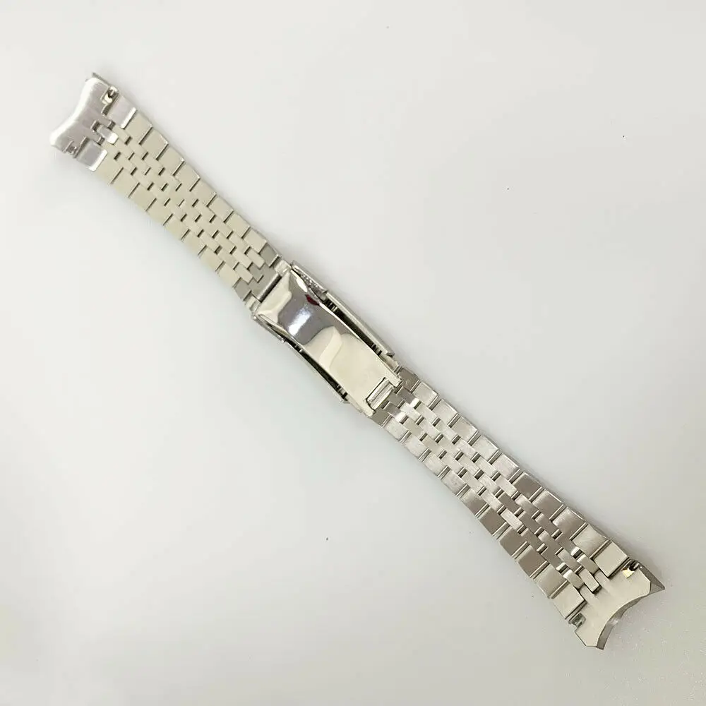 Rolamy-eslabones de tornillo de extremo curvo sólido de acero 316L, 22mm, cierre de ostra, pulsera de Jubileo, correa de reloj para Seiko 5 SRPD53K1