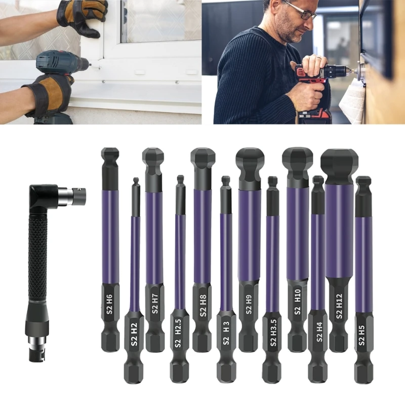 

13Pcs Inner End Screw Driver Bit Set Wrenches Drill Bit Set