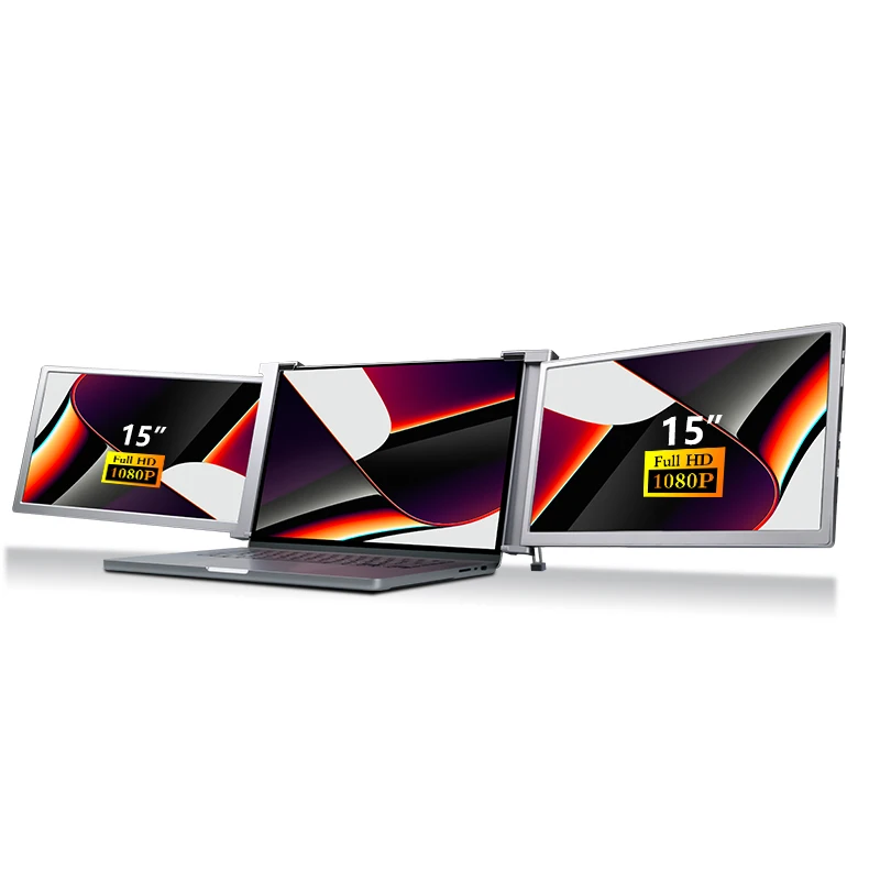 UPERFECT-extensor de pantalla para ordenador portátil Z Max, Triple Pantalla  de 14,0 pulgadas, 1080P