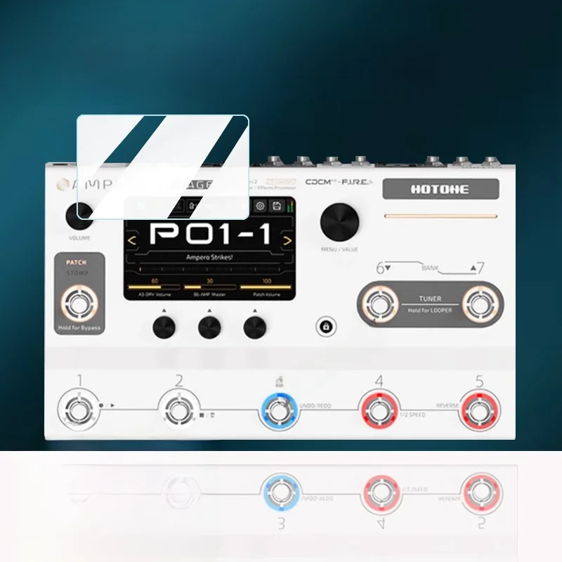 HOTONE Ampero Ⅱ Stage Chinese 2nd Generation Effect Pedal Non-Glare Screen Protector Film for Sp  Guitar