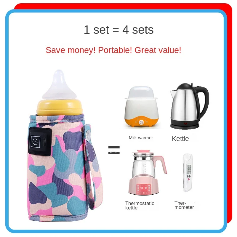 Usb Milk Warmer Insulated Bag Winter Baby Nursing Bottle Heater Travel  Outdoor Bottle Cover Portable Insulation Keep Temperature - Thermos & Pot  Accessories - AliExpress