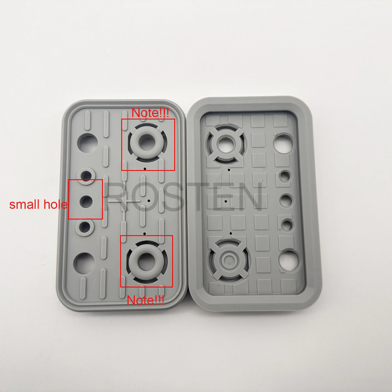 5pcs 125x75x17 CNC Machining Center Weeke Homag Top Vacuum Pad Cover Rubber Cup Pods Replacement Plates 4-011-11-0073 vacuum pad cover