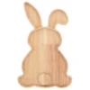 Easter Bunny Tray Wood Food Plate Fruit Serving Bread Display Wooden Spring Decor Kids Child Cake Decorations Easter Supplies 6