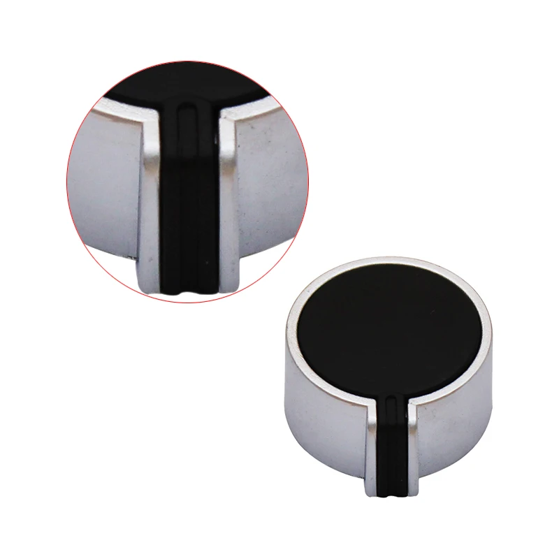 Universal Zinc Alloy Knob Switch Metal Rotary High Temperature Nickel Plating Control Kitchen Stove Accessories for Gas Oven