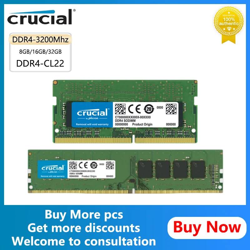 1 x 32 GB PC4 DDR4 2666 MHz CL19 260