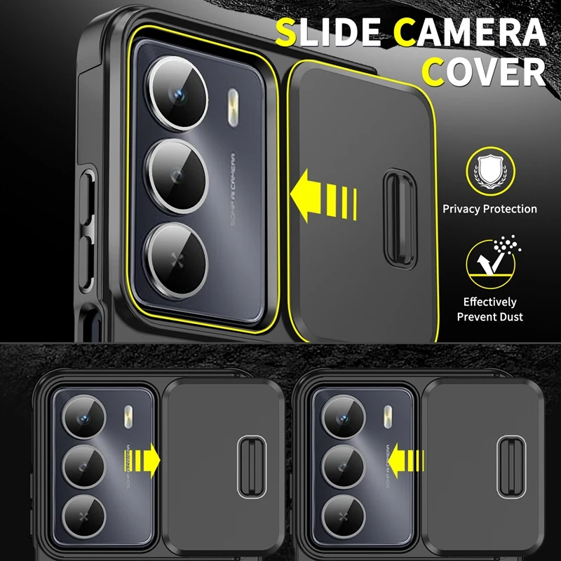 Car Magnetic Holder Ring Armor Shockproof Case with Camera Protection