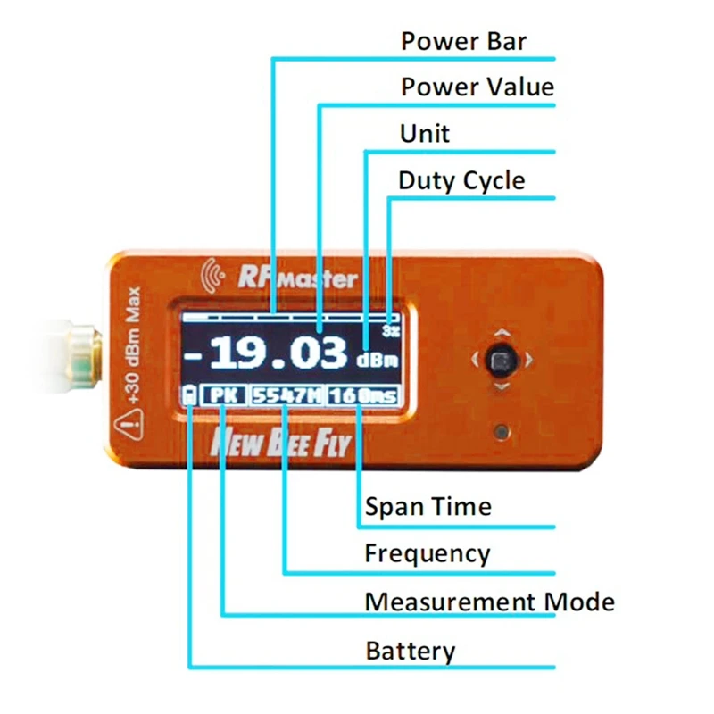 ABVH-Newbeefly Rf Master Multi-Function Frequency Tester Attenuator Set Usb C Charging Video Transmitter Parts