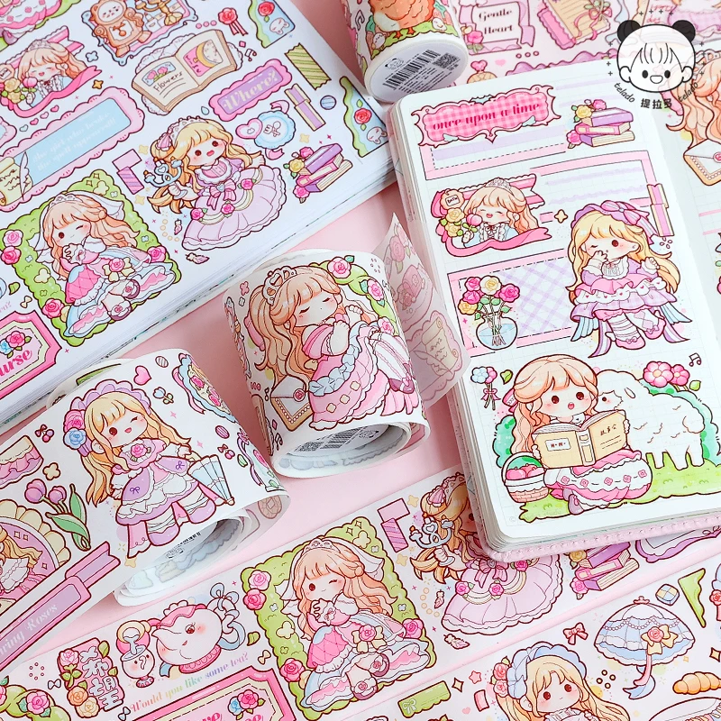 

4PCS/LOT Rose Princess series cute lovely decorative paper masking washi tapes