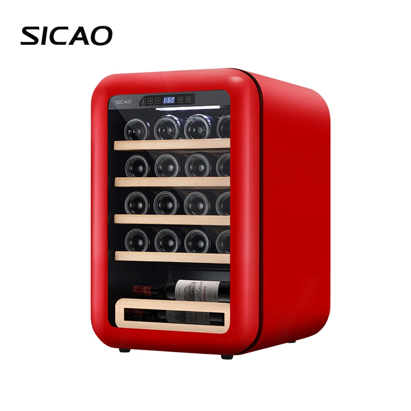 Mini Retro Wine Cooler Wine Fridge Cabinet of Good Choice for Restaurant and Household