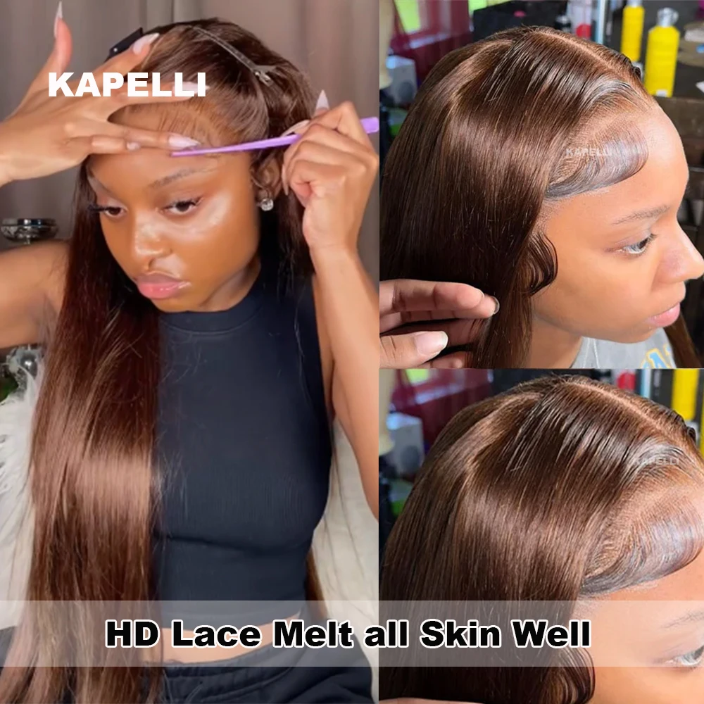 Paquets de cheveux raides avec paquets frontaux d'armure de cheveux humains  bruns avec fermeture paquets Remy 4X4 13X4 et Extension de cheveux de  fermeture - AliExpress 200165144, image size:1000x1000