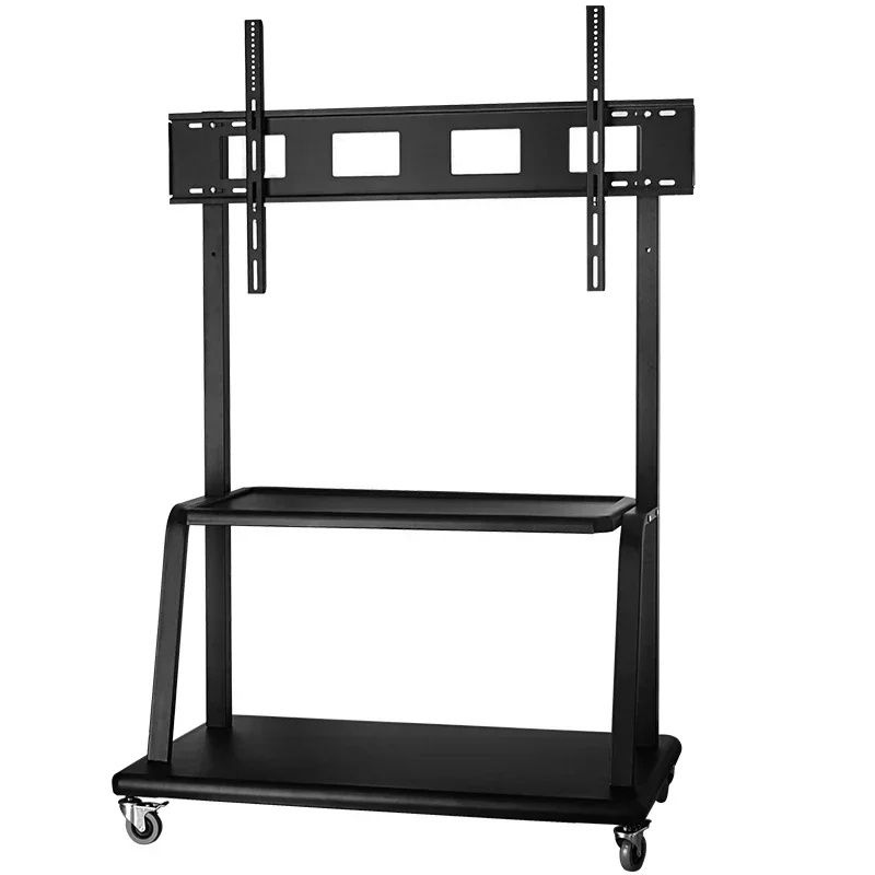 C6400 Vesa 1100X600Mm Mobile Lcd Tv Trolley Carrelli Da Pavimento Con Ruote Per 40 '', 55, 65, 70, 80, 90, 100, 120 Pollici