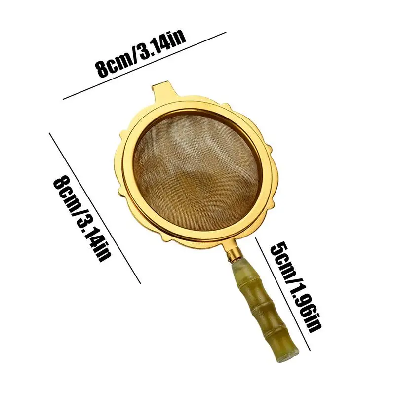 Loose Tea Infuser Mesh Tea Sifter With Handle Food Sifters Food Strainer For Straining Cocktail Juice And Sifting Flour Powdered