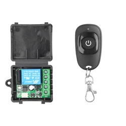 Universal Wireless Remote Control Switch with RF Transmitter and Learning Button (1Remote 1 Receiver)