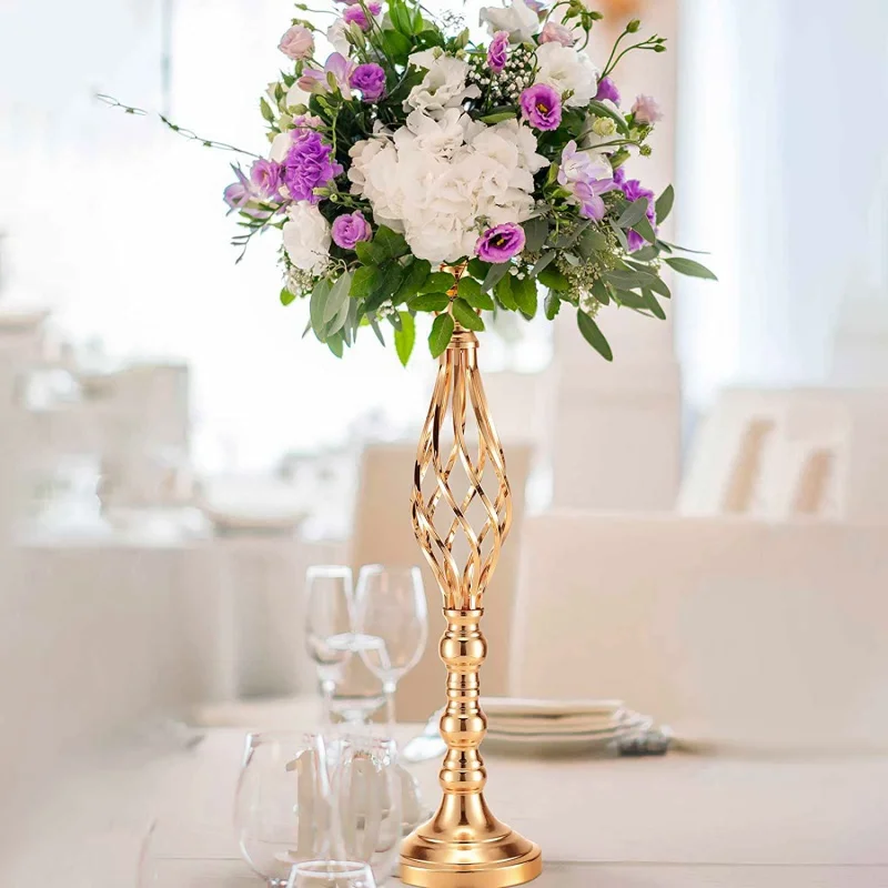 6 BLACK CANDELABRA CANDLE HOLDER FLOWER VASE FLORAL WEDDING TABLE  CENTERPIECES