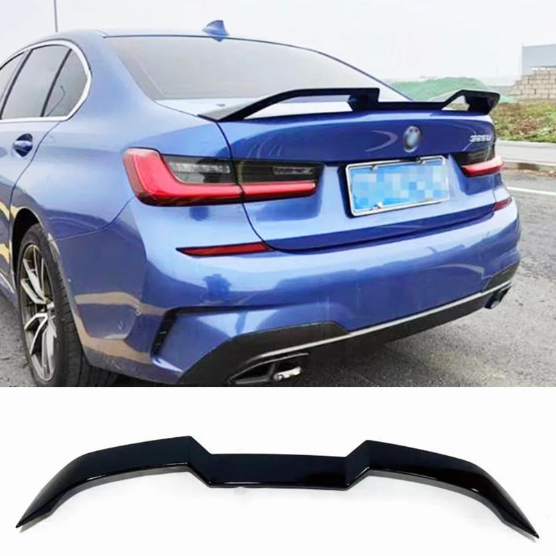 

For BMW 3 Series 320i 325i G20 G21 2020+ 2023 Racing ABS Black Carbon Rear Trunk Lid Deck Spoiler Wings Modified Accessories