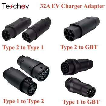 New Electric Vehicle Charging Connector Type 2 to Type 1 J1772 EV Adapter Type 2 to GBT EVSE Charger Type1 to GBT EV Adaptor 1