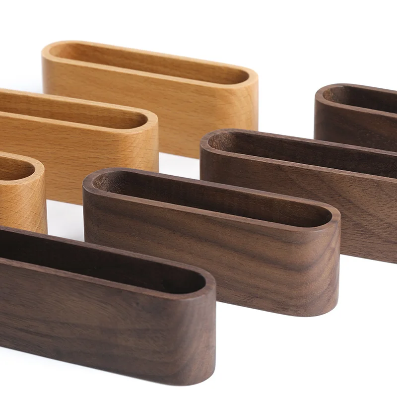 1Pcs Wooden Business Card Holders Note Holder Display Device Card Stand Holder Office Supplies Stationery Accessorie