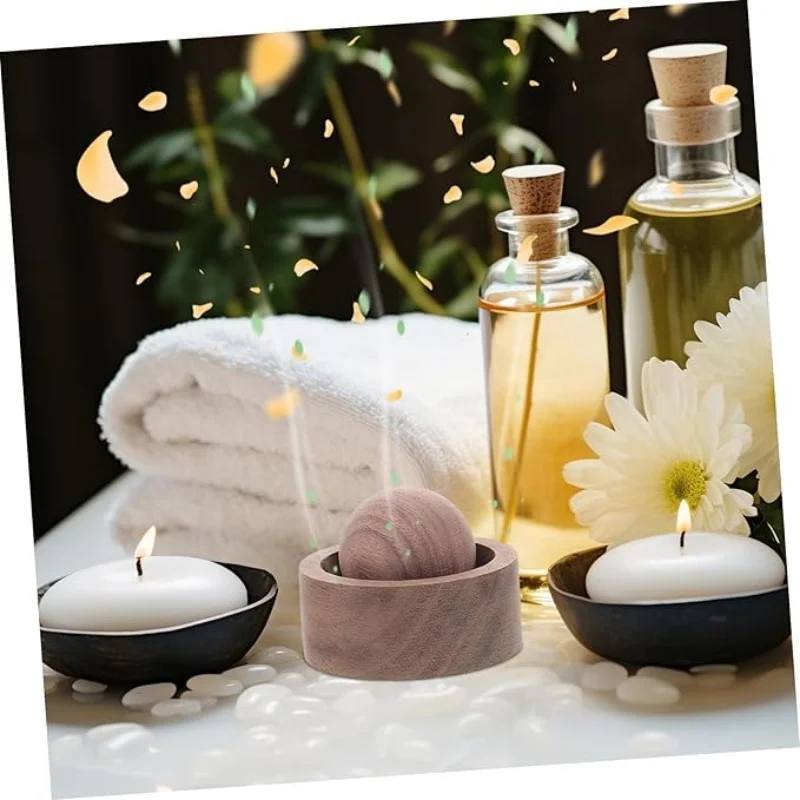 Natural Wood Aromatherapy Essential Oil Diffuser Set for Home, Office, and Bedroom
