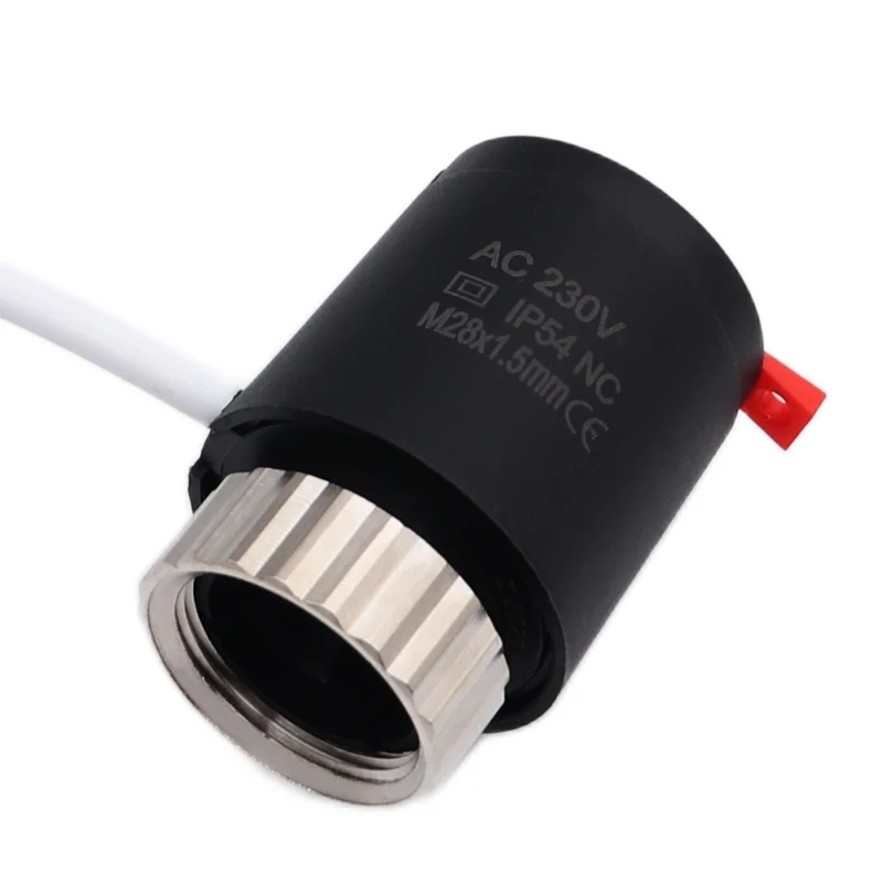 Electric Underfloor Heating Thermostatic Radiator Valve 1/5/10 Pieces 230V Normally Closed NC M28*1.5mm Electric Thermal Actuator for Underfloor Heating TRV Thermostatic Radiator Valve