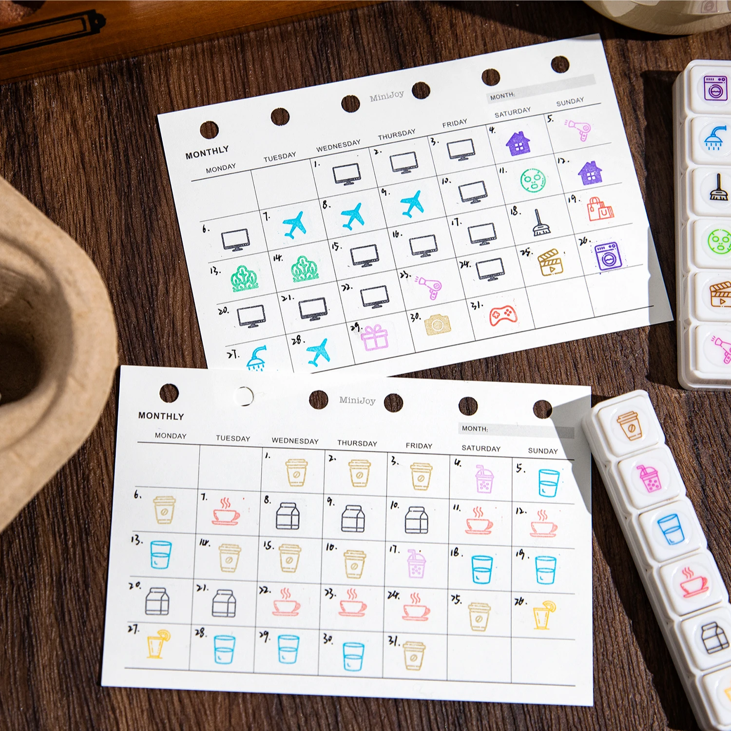 6 pcs Teacher seals Commendation Seal Award Seal Teacher Evaluation Award Seal Cartoon color seal Stationery Scrapbook supplies