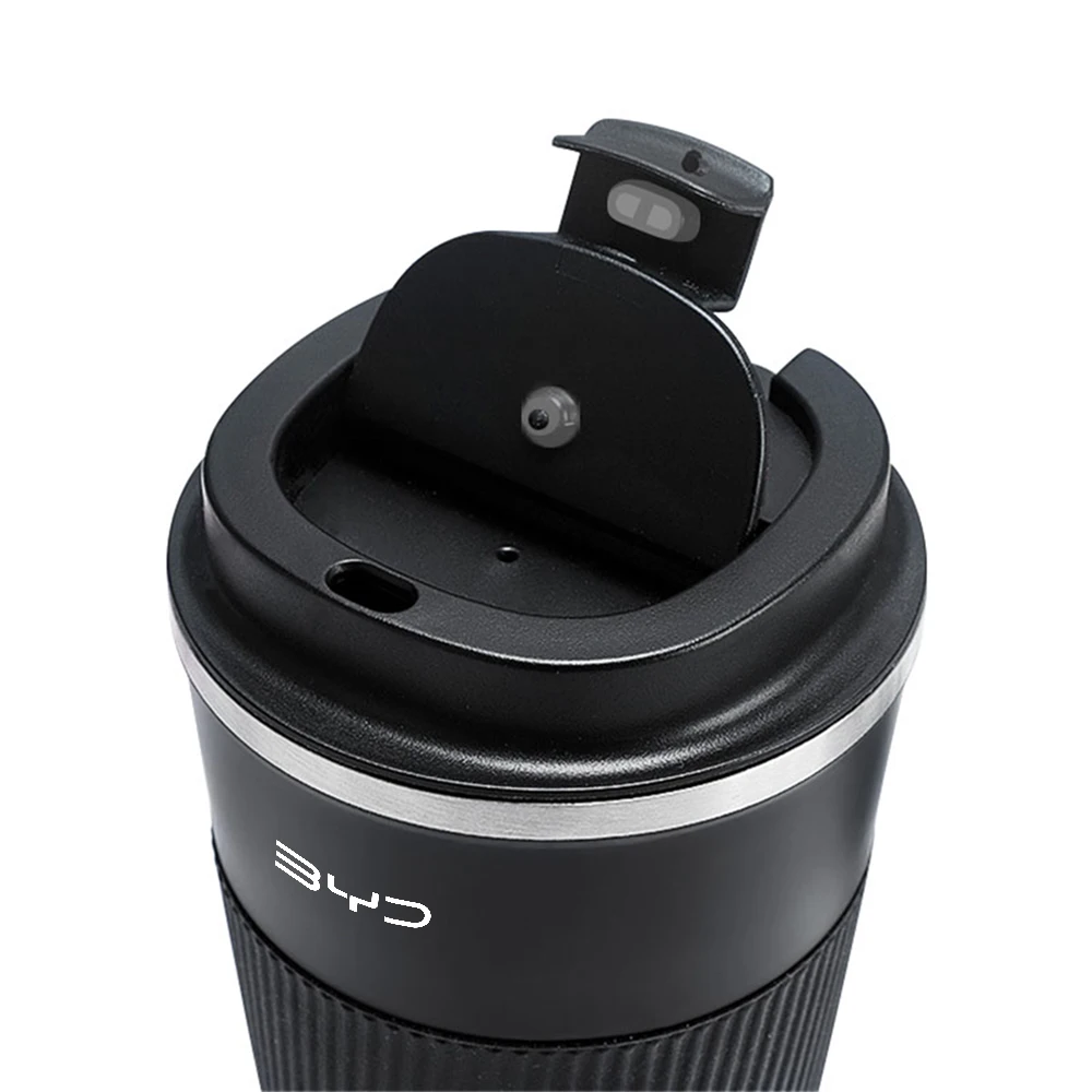 Auto Edelstahl Logo Thermos Becher Isolierung Kaffeetasse Zubehör Auto Styling Für BYD Atto 3 Yuan Plus Seal Song Dolphin – Detail 5
