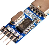 USB to TTL / USB-TTL  microcontroller programmer / PL2303 in nine upgrades plate with a transparent cover 3