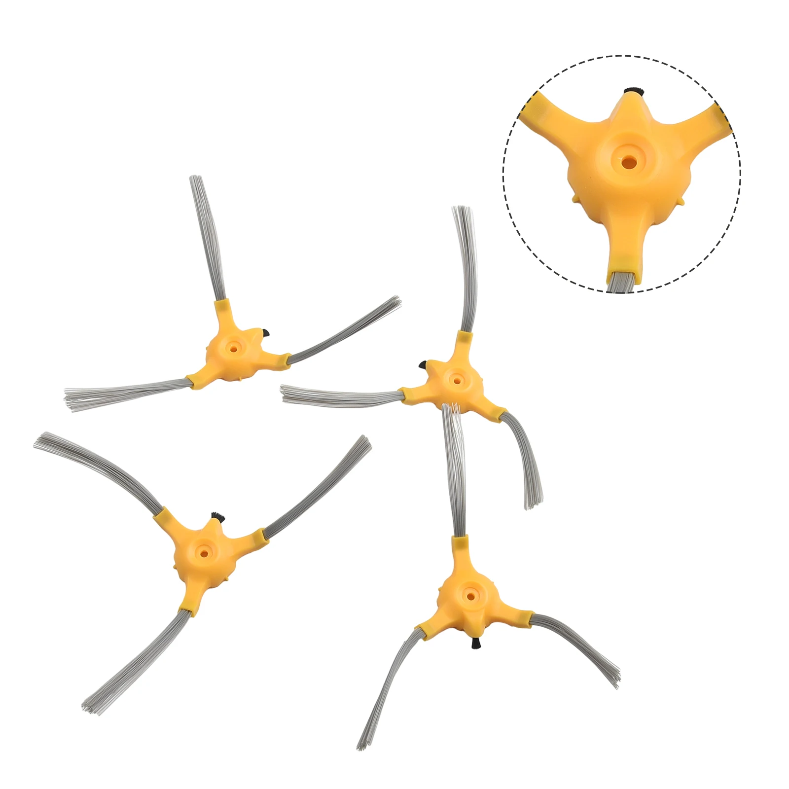 

4pcs Side Brushes For MEDION S12SW MD20041 MD19601 Robot Vacuum Cleaner Sweeping Mopping Household Replacement Side Brush