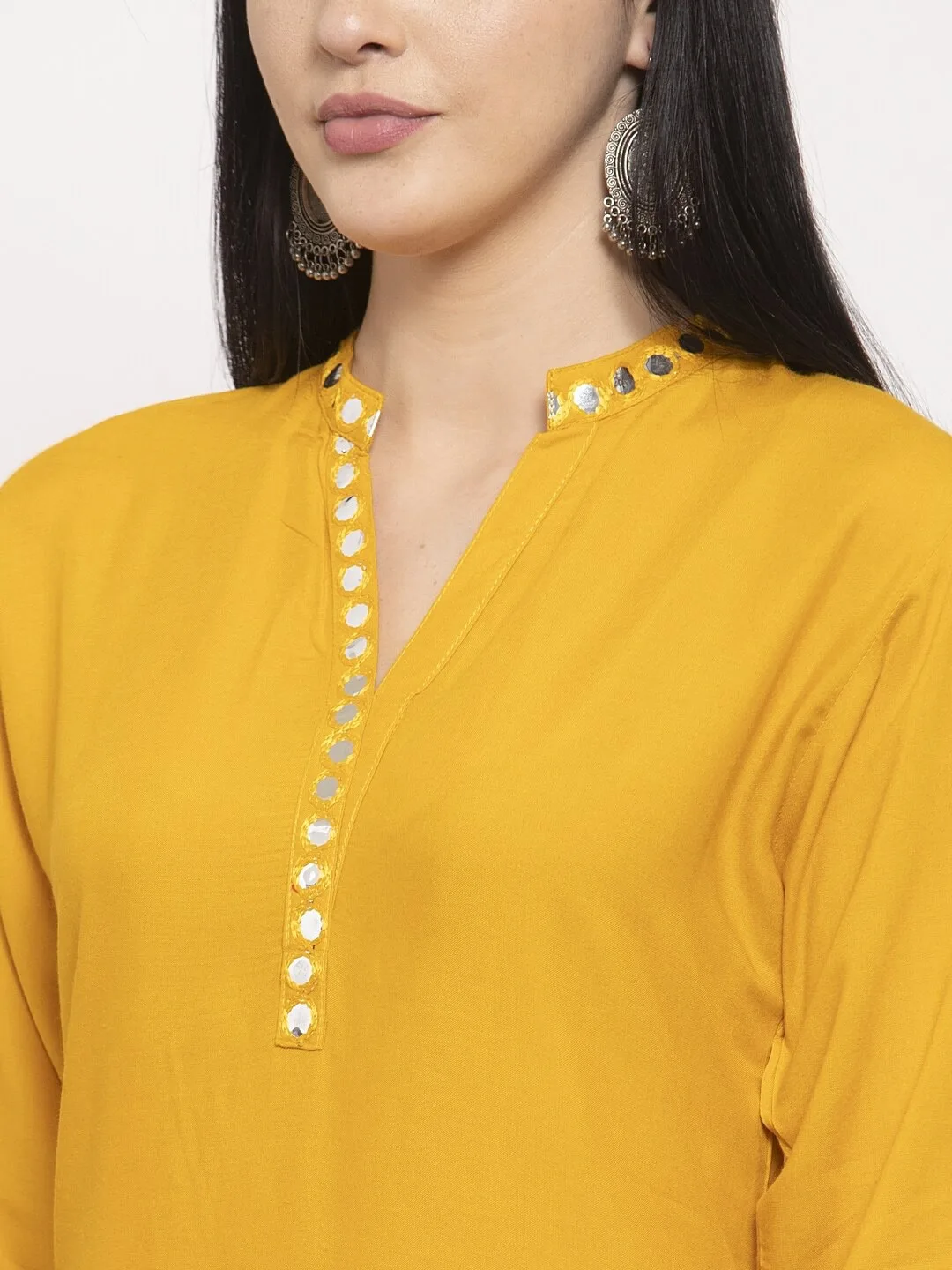 Indian Saree Long Cotton Silk Yellow Ethnic Style Thin Breathable Top Pants Scarf Indian Sari Traditional Clothing Set