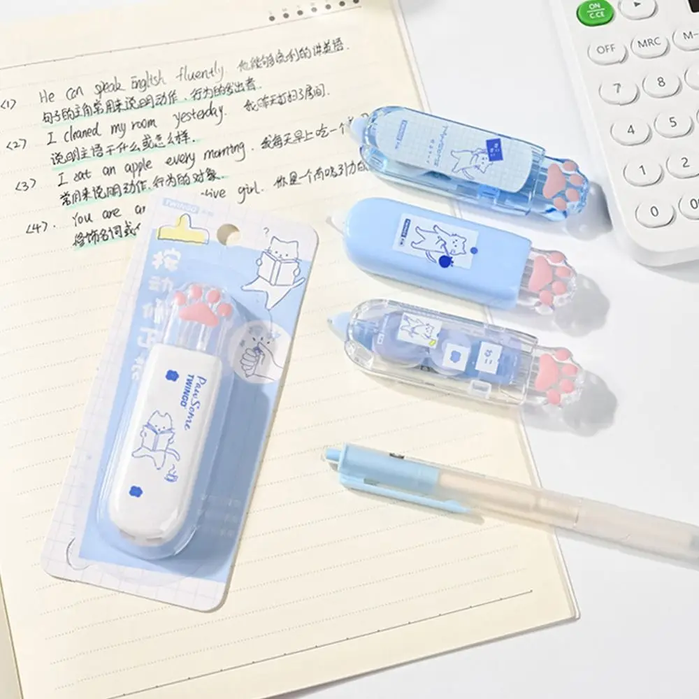 

Creative Writing Corrector White Out Corrector Error Correction Tool Cat's Paw Correction Tape Stain Spot Covering Tape