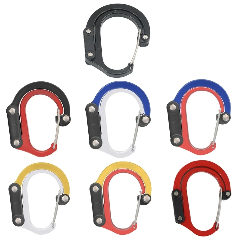 

Carabiner Clip and Hook Rotating Hook Backpack Keychain for Camping, Hiking D5QD