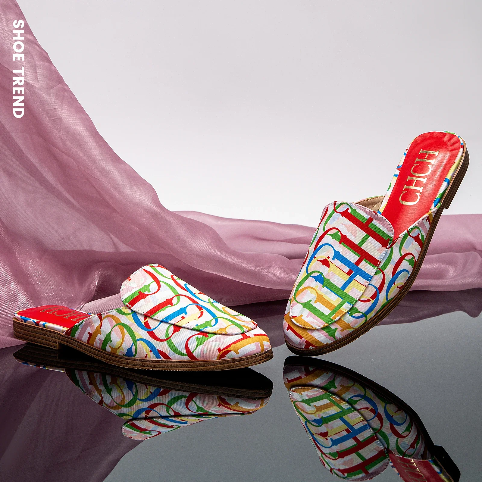 حذاء مسطح مدبب غير رسمي للسيدات ، شبشب مريح خفيف ا...