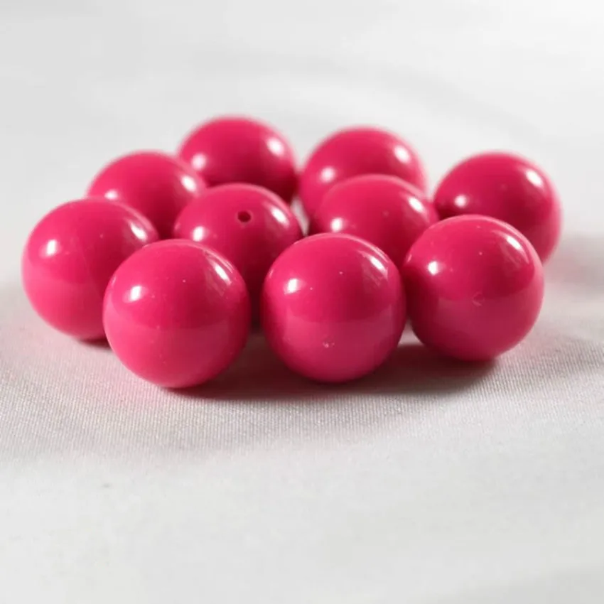 Vibrant Acrylic Round Perforated Loose Spacer Beads for DIY Crafting and Fashion Accessories