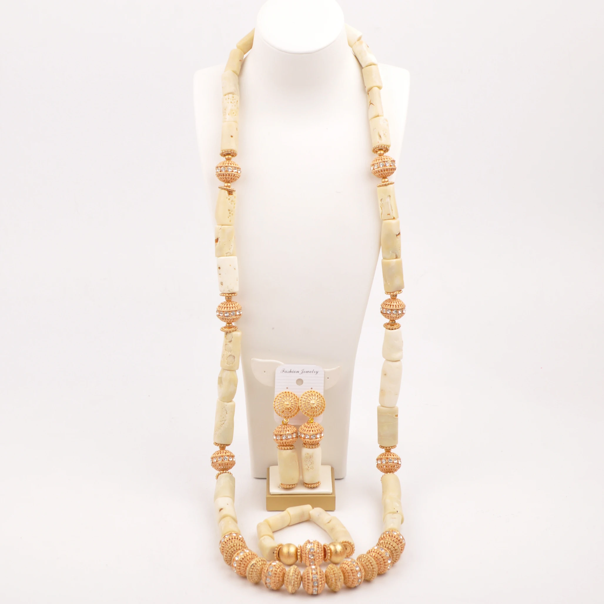

Комплект из колье и серёг, 120 см