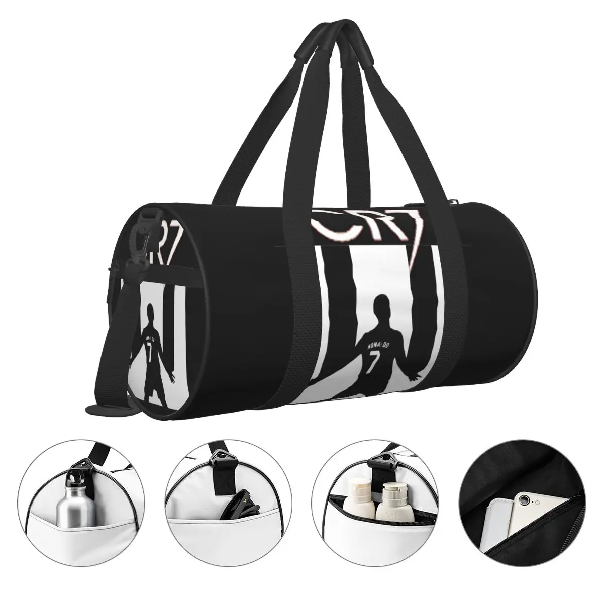 Gym Bag Cool Football Star Fashion Swimming Sports Bags Men Design Large Capacity Funny Cool Fitness Bag Oxford Handbags 3
