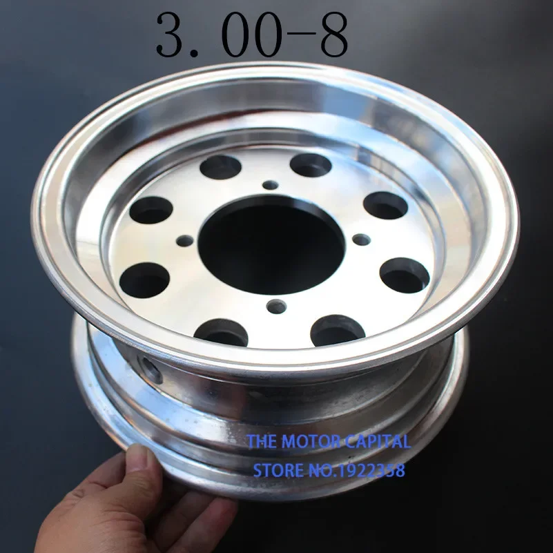 8 Inch Electroplated Rim 2.75/3.00-8 front 3.50-8 rear aluminum wheel hub for Monkey Bike Small MotorcycleWheel Modified