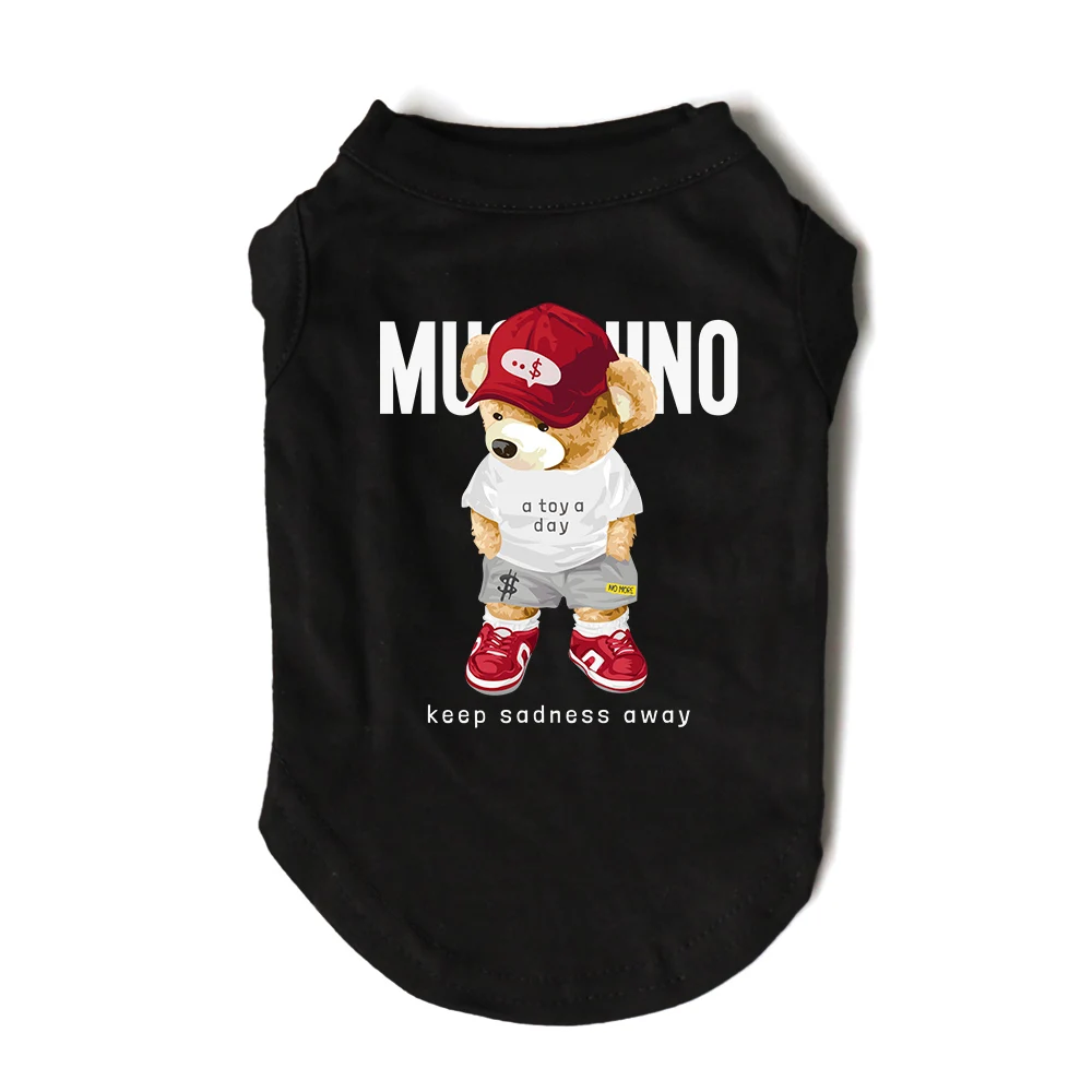 T-shirt pour chiens imprimé Ourson stylé - 2025 - Vêtement et accessoires pour chiens - Doglovedesign