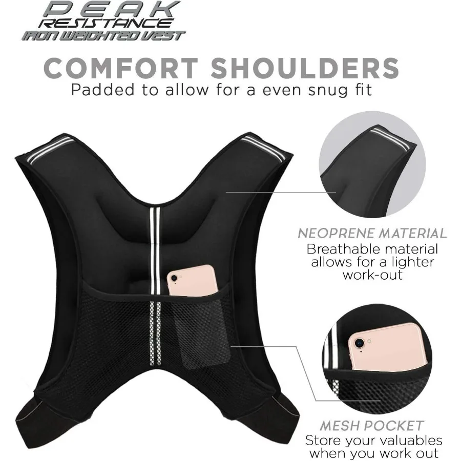 Weighted Vest Workout Equipment, 4lbs Body Weight Vest for Men, Women, Kids